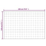 vidaXL Couverture lestée Crème clair 120x180 cm 5 kg Tissu