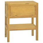 vidaXL Armoire de salle de bain 60x40x75 cm Bois de teck solide