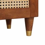 vidaXL Cabinet de chevet avec tiroir 2 Pièces Marron 40 x 33 5 x 46 cm