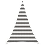vidaXL Voile d'ombre 4 x 5 x 5 m HDPE Triangulaire Gris clair et blanc
