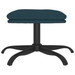 vidaXL Repose-pied Bleu 60x60x36 cm Velours