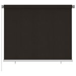 vidaXL Store roulant d'extérieur 180x140 cm Marron PEHD