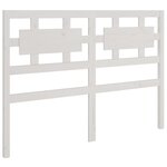 vidaXL Tête de lit blanc 205 5x4x100 cm bois massif de pin