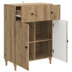 vidaXL Buffet Chêne artisanal 66 x 34 5 x 90 cm Bois d'ingénierie