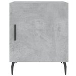 vidaXL Tables de chevet 2 Pièces gris béton 40x40x50 cm bois d’ingénierie