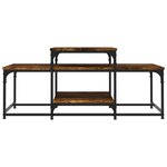 vidaXL Table basse chêne fumé 102x60x45 cm bois d'ingénierie
