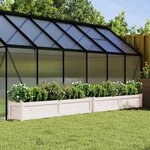 vidaXL Jardinières 2 Pièces blanc bois de pin massif