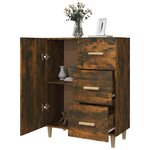 vidaXL Buffet chêne fumé 69 5x34x90 cm bois d'ingénierie