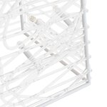 vidaXL Cônes lumineux de Noël 60 LED blanc chaud 120 cm acrylique