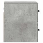 vidaXL Cabinet de chevet mural 2 Pièces Gris béton 34 5 x 33 x 40 cm