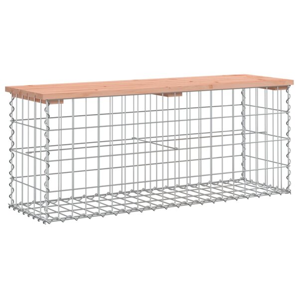 vidaXL Banc jardin design gabion 103x31 5x42 cm bois massif de douglas