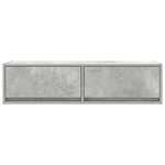 vidaXL Meuble TV en béton gris 100x31x25 5 cm en bois d'ingénierie