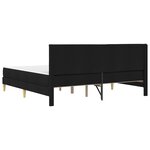 vidaXL Cadre de lit Noir 180 x 200 cm Polyester