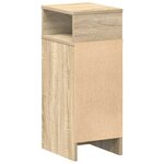 vidaXL Tables de chevet 2 Pièces avec tiroir chêne sonoma 25x31x66 cm
