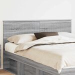 vidaXL Tête de lit Gris Sonoma 150 cm Bois d'ingénierie