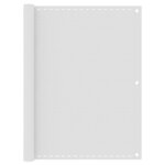 vidaXL Écran de balcon Blanc 120x400 cm PEHD