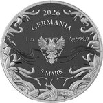Monnaie NORNS Mystery Box 1 Oz Argent 5 Marks Germania 2026 (PRÉCOMMANDE)