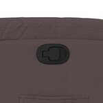 vidaXL Fauteuil inclinable marron foncé tissu