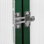 vidaXL Serre avec cadre de base vert 169x114x202 cm aluminium