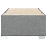 vidaXL Cadre de lit sans matelas gris clair 90x190 cm tissu