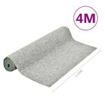 vidaXL Gazon artificiel avec picots 4x1 33 m Gris