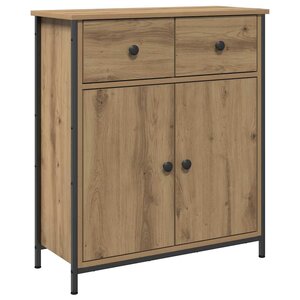 vidaXL Buffet chêne artisanal 70x30x80 cm bois d'ingénierie