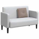 vidaXL Coussin de Dos Taupe 50 x 45 cm Tissu en microfibre