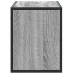 vidaXL Meuble TV sonoma gris 80x31x39 5 cm bois d'ingénierie et métal