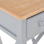 vidaXL Table d'appoint Gris 27 x 27 x 65 5 cm Bois