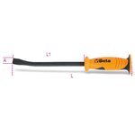 Beta tools barre de levier 965 300 avec extrémités plates et courbes