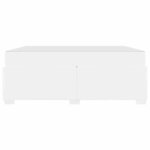 vidaXL Cadre de lit avec matelas Blanc 180 x 200 cm tissu