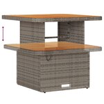 Ensemble de canapés de jardin de 13 pièces avec coussins en gris poly rotin