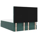 vidaXL Cadre de lit ottoman avec matelas vert foncé 140x200 cm velours