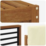 vidaXL Ensembles de canapés avec coussin 8 Pièces Naturel et Crème