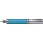 Porte-mine energize pl77 pointe 0 7mm argent/bleu ciel x 12 pentel