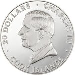 Pièce de monnaie en Argent 20 Dollars g 93.3 (3 oz) Millésime 2024 Silver Burst SILVER BURST