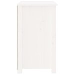 vidaXL Table de chevet Blanc 50x35x61 5 cm Bois de pin massif