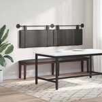 vidaXL Tête de lit suspendue Noir PU antique