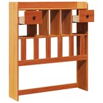 vidaXL Tête de lit avec rangement cire marron 90 cm bois massif de pin