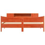 vidaXL Cadre de lit sans matelas cire marron 180x200cm bois pin massif