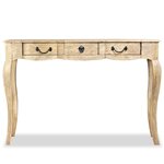vidaXL Table console Bois de manguier massif 120 x 50 x 80 cm