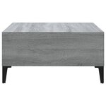 vidaXL Table basse sonoma gris 60x60x30 cm bois d'ingénierie