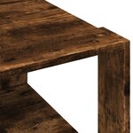 vidaXL Table basse chêne fumé 51 5x51 5x30 cm bois d'ingénierie