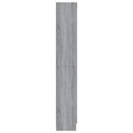 vidaXL Armoire à vitrine Sonoma gris 82 5x30 5x185cm Bois ingénierie