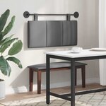vidaXL Tête de lit suspendue Gris foncé Tissu