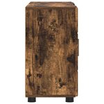 vidaXL Buffet Chêne fumé 88 5 x 30 5 x 55 5 cm Bois d'ingénierie