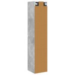 vidaXL Cabinet de Salle de Bain Mural Gris béton 33 x 34 5 x 160 cm