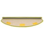 vidaXL Tapis d'escalier auto-adhésifs 15 pc 80 x 24 5 x 3 5 cm Vert