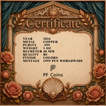 Monnaie APHRODITE Goddes of Love 1 Oz Medaille Cuivre (PRÉCOMMANDE)