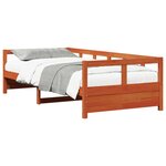 vidaXL Lit de jour cire marron 80x200 cm bois de pin massif